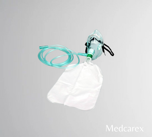 Adult partial non-rebreathing oxygen mask