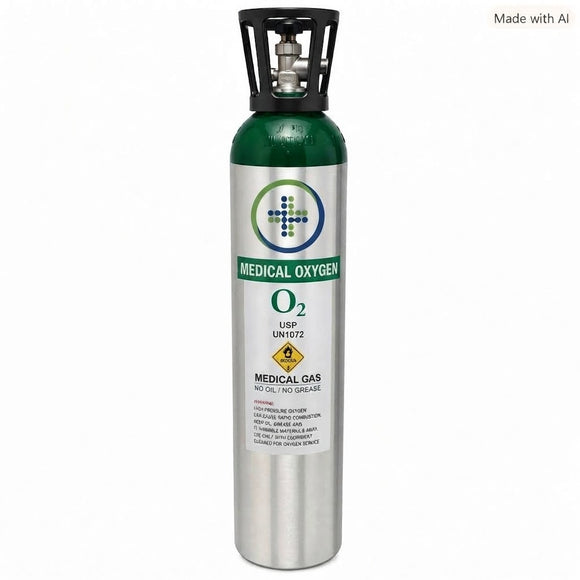 60 cu ft aluminum oxygen cylinder