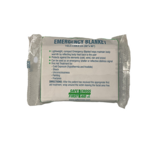Safe Cross First Aid Emergency Blanket 56x90 inches