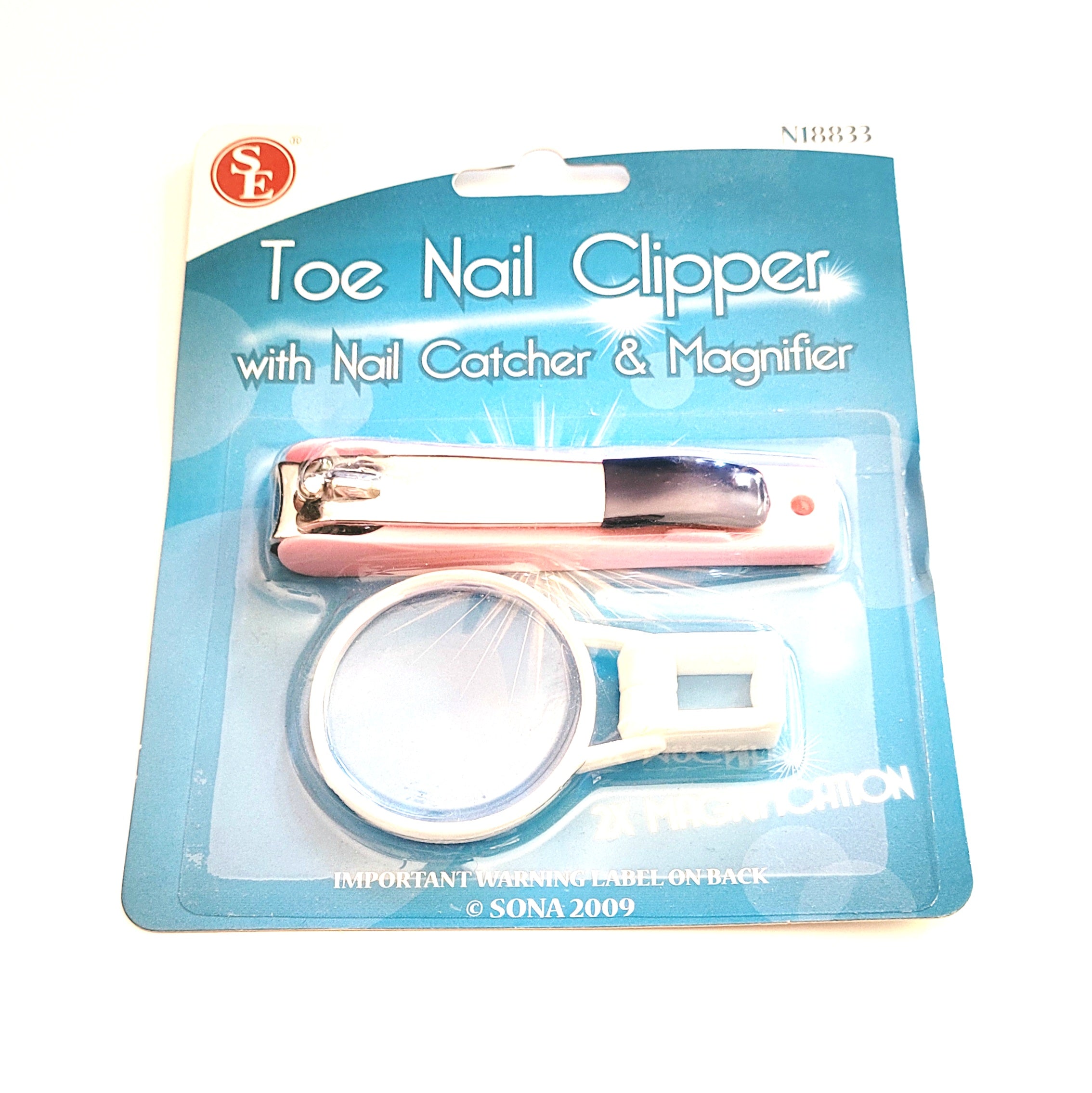 Nail clipper large with magnifier