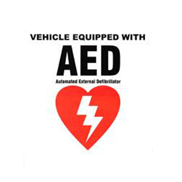 AED Vehicle Sticker