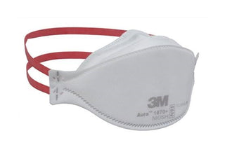 3M AURA 1870 plus 1870+ N95 respirator mask is designed for use in healthcare. Each 1870+  plus mask is individually packaged.