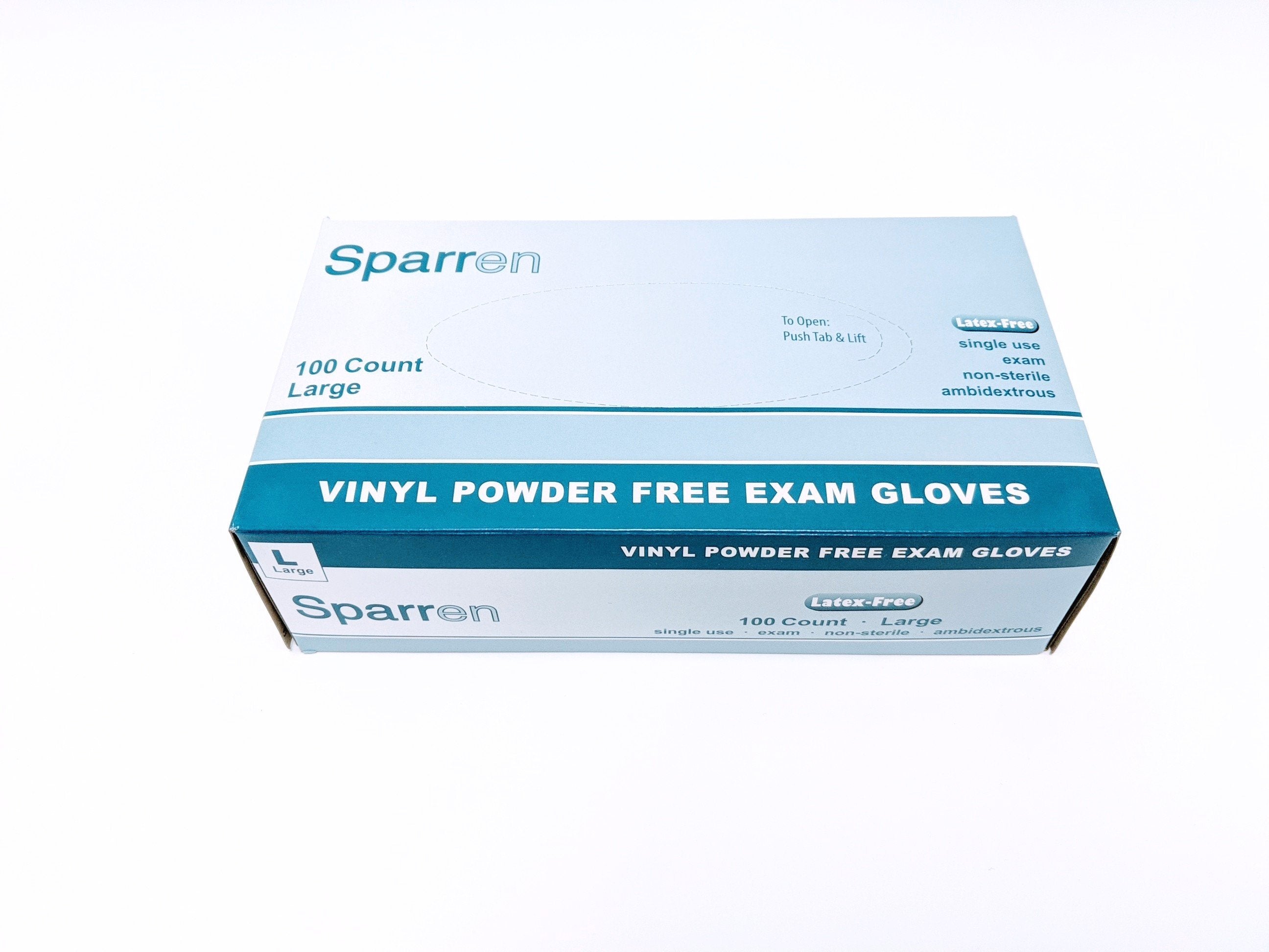 Gloves Vinyl, exam gloves powder free - bx/100