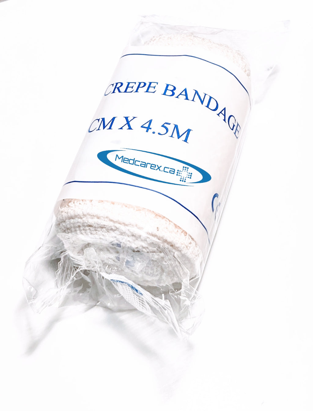 Crepe Bandage roll with metal clips, 3 inch x 5m, (7.6cm x 2.5m)