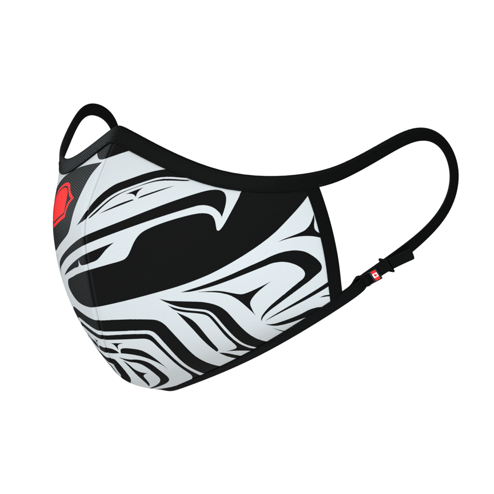 3S Nano Mask Eagle First Nations design edition sizes xs-xl - Non-medical,  washable cotton face mask designed in Canada