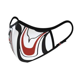 3S Nano Mask Haida First Nations design edition sizes xs-xl - washable filtered cotton face mask designed in Canada
