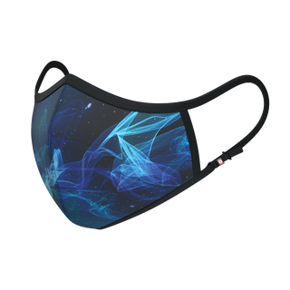3S Nano Mask Galaxy River edition sizes xs-xl - washable cotton non-medical filtered face mask designed in Canada